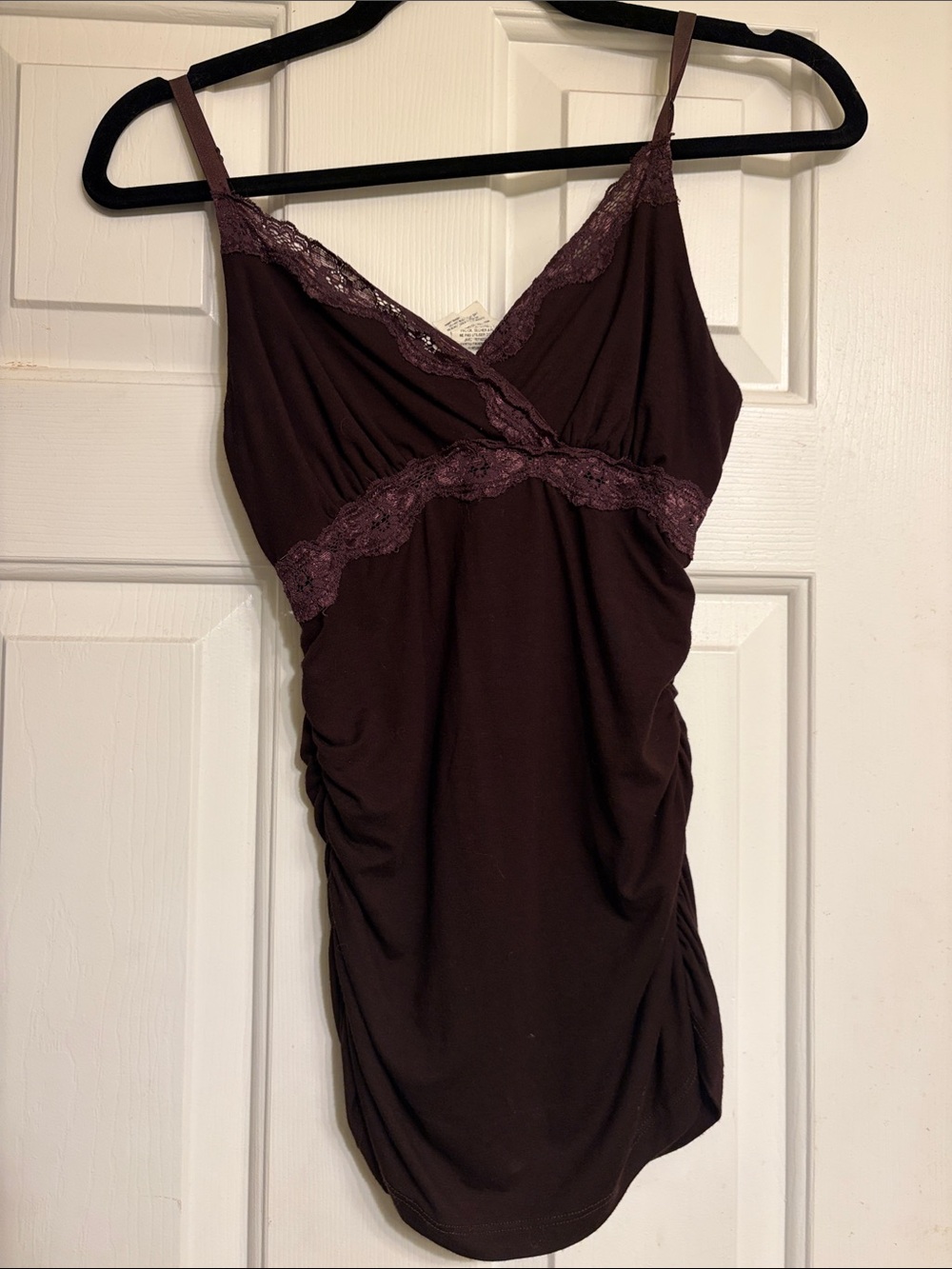 Bebe vintage v2k tank ruched sides